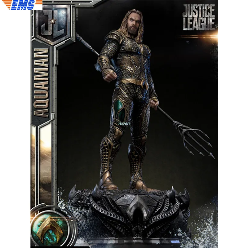 

37" MMJL-02 Statue Superhero Bust Aquaman 1/4 Arthur Curry Full-Length Portrait The Avengers GK Action Model Toy BOX 93CM Z2562