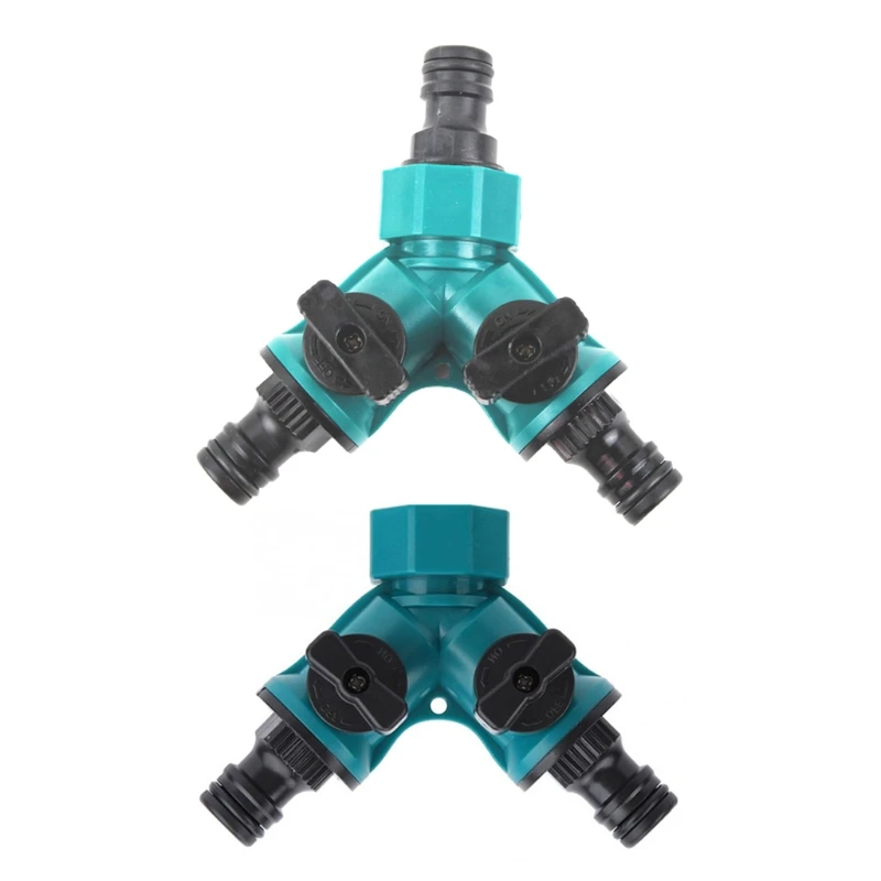 Irrigation Y Shape Tap Connector Garden Hose Adapter Splitter Quick Coupling Drip Garden Watering Irrigation System Tool