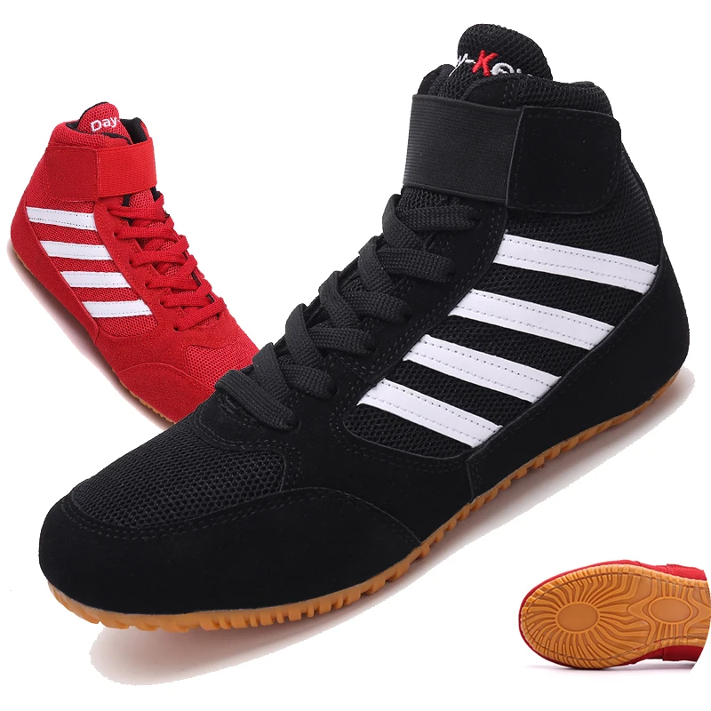 

2020 Men Professional Boxing Wrestling Fighting Weightlift Shoes Male Soft Breathable Wearable Training Boxing Fighting Boots