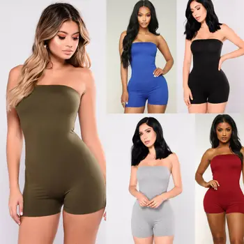 

Women Female Sleeveless Jumpsuits Bodycon Trousers Solid Tight slim Bodysuits Sexy Pants Solid Romper Jumpsuit Fashion 2020