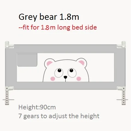 grey bear-1.8m Портативный детский манеж для путешествий, детский манеж, детский манеж, Детская забор, детская кровать, кровать с загородкой, безопасная детская ограда - Цвет: grey bear-1.8m