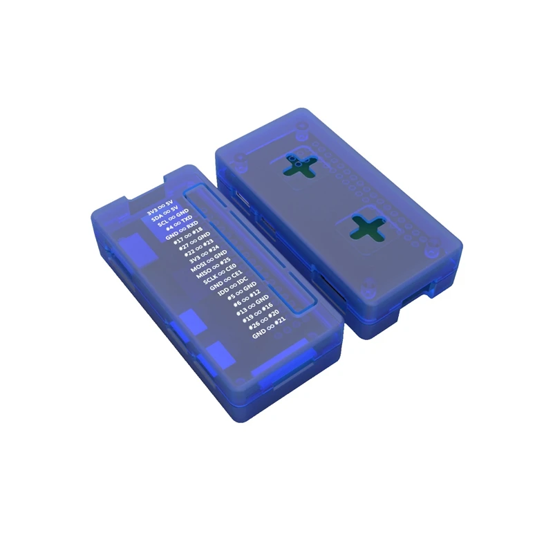 2 шт Abs защитный чехол для Raspberry Pi Zero/W/Wh, 1 шт прозрачный и 1 шт синий