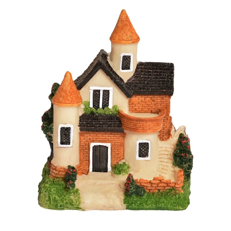Милый мини-домик из полимерной глины миниатюрный домик Сказочный Сад Микро пейзаж домашние декоративные украшения из полимера для сада ремесла 4 стиля цвет случайный
