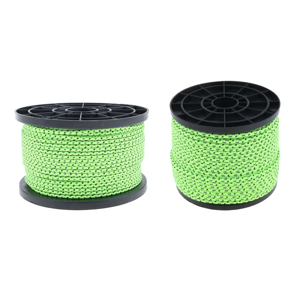 Multipurpose 50 Meters Sun Shade Shelter Canopy Reflective Guyline Camping Tent Rope Clothesline