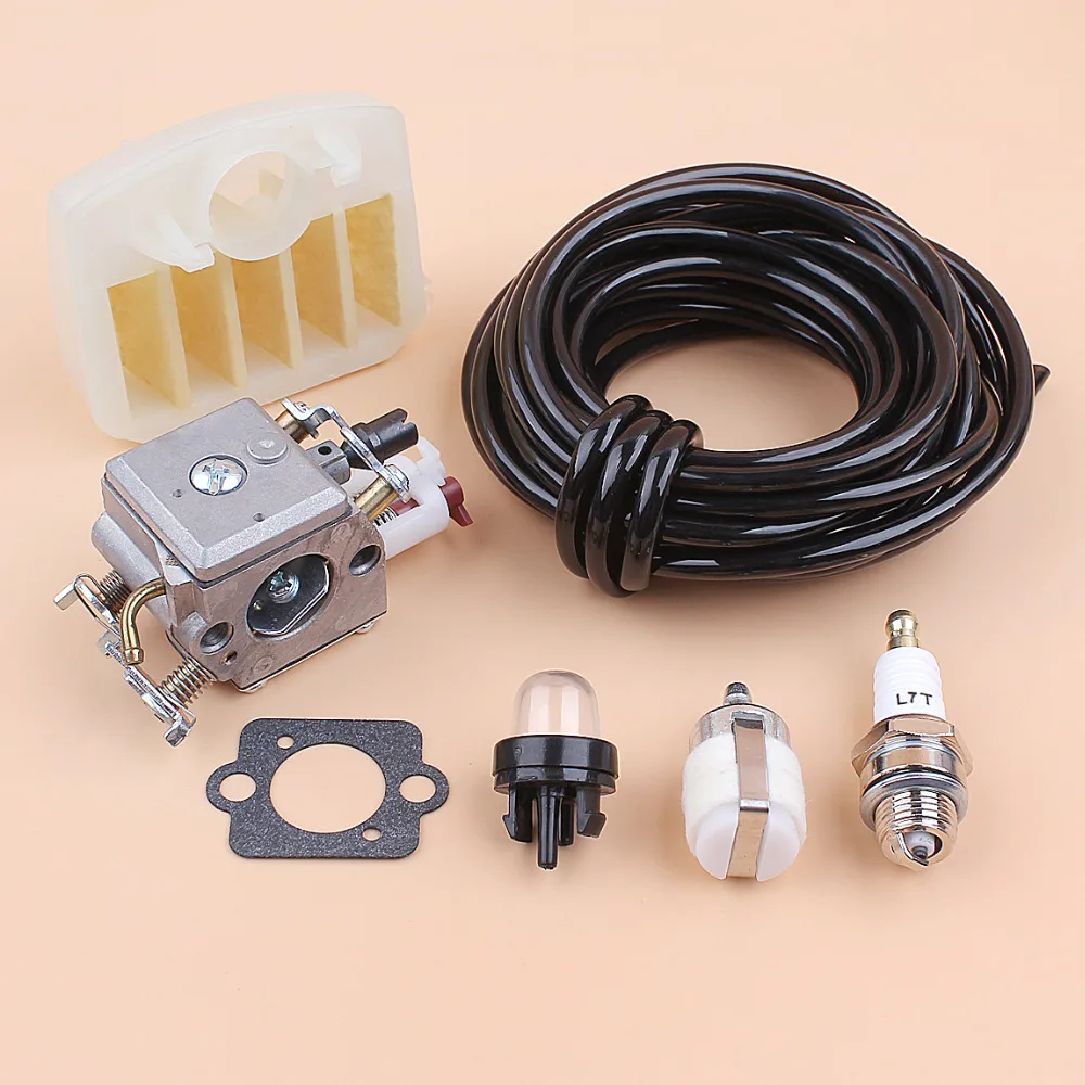 Carburetor Air Filter Fuel Hose Prime Bulb Spark Plug Gasket For Husqvarna 340 345 346XP 350 351 353 Chainsaw Parts Zama C3-EL32 |