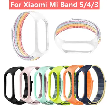 

Nylon strap Bracelet For Xiaomi mi band 3 4 strap Smart bracelet Soft Sport Wristbands For Mi band 4 3 NFC Smart watch strap