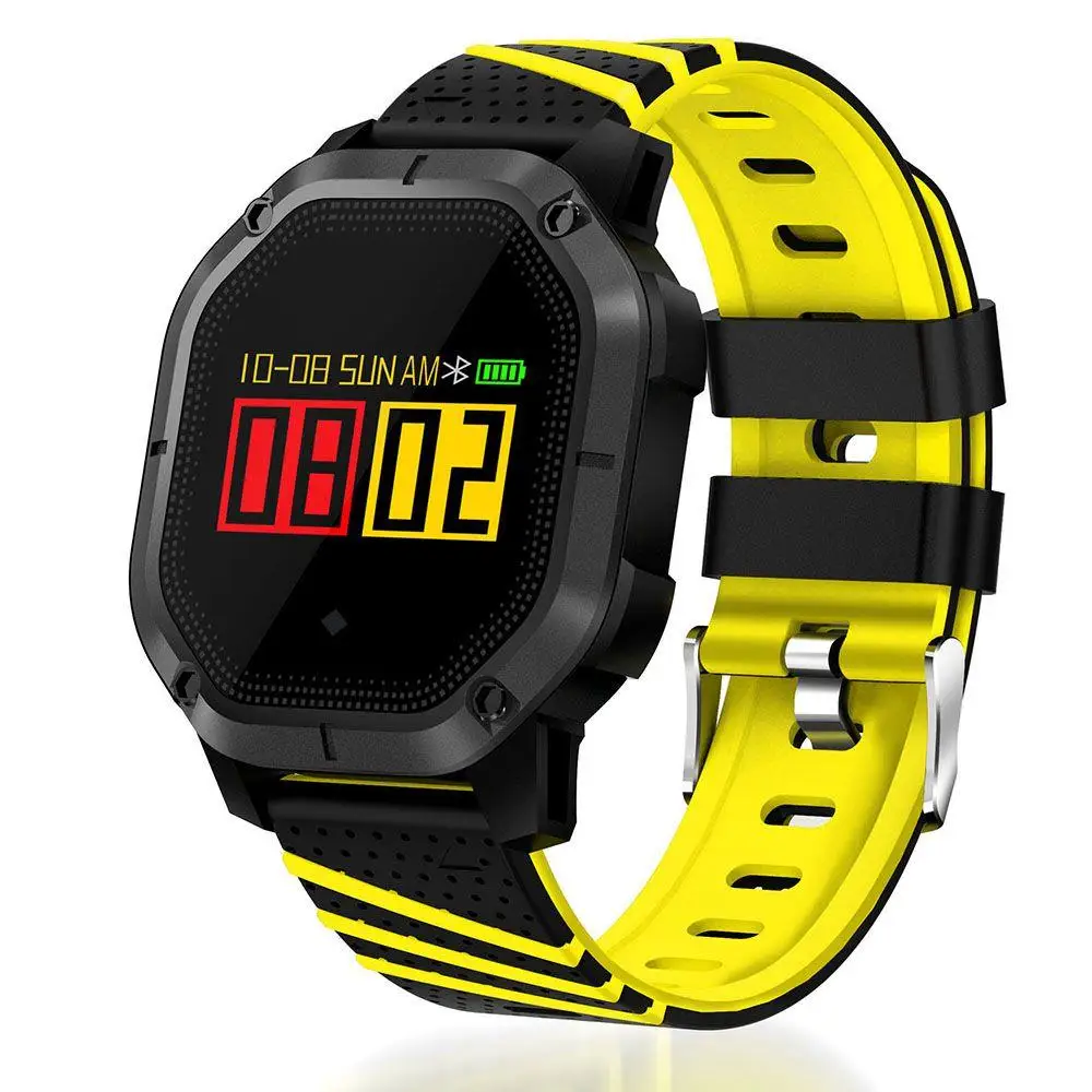 yellow Vorke VM6 Смарт-часы кровяное давление/пульс/Монитор кислорода в крови Bluetooth IP68 смарт-браслет для IOS/Android - Цвет: yellow