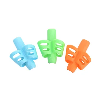 

Two Finger Ergonomic Silicone Pencil Holder Writing Aid Grip Children Posture Correction Non-toxic Training Soft Grip Tools