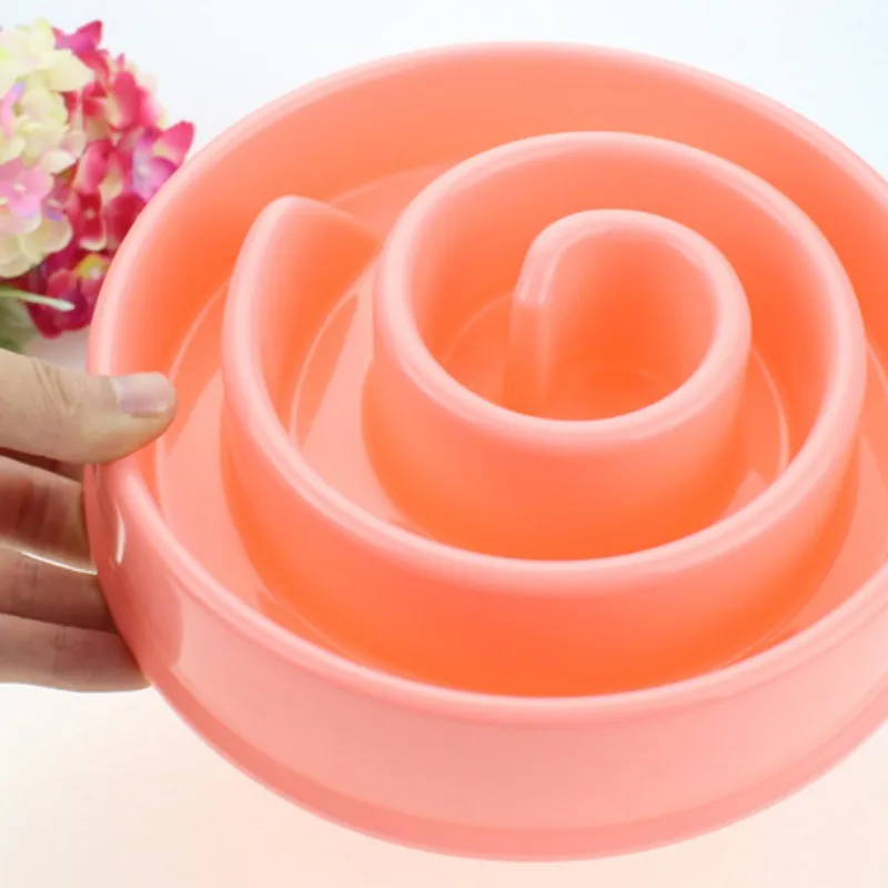 Улитка-образная миска для собаки, кошки, анти-чаша, кормушка, миска для воды, товары для домашних животных
