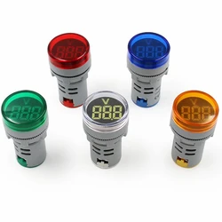 Mini Voltmètre Numérique avec Affichage à LED, Testeur de Tension AC, 12 500 V, Moniteur de Puissance 22 mm, Indicateur pour Lampe Pilote, Accessoire et Matériel Électronique 