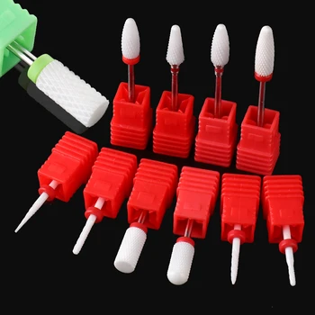 

21 Type Cutters For Manicure Ceramics Nail Files Drill Bits Flame Ball Burrs Electric Millers Nails Dead Skin Cleaner NLXTC23-42