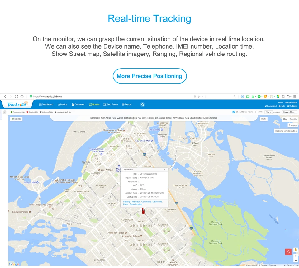 Jimi Tracksolid GPS Tracking Profesional Platform With GPS Fleet tracking Review History Geofences For All Trackers /DVR Camera mini gps tracker
