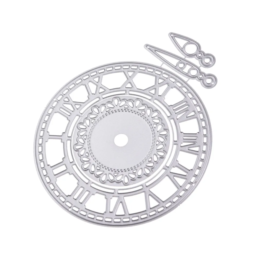 Clock Metal Cutting Dies Cut Die Watch Frames Mold Scrapbook Paper Craft Knife Mould Blade Punch Stencil Stamps And | Дом и сад