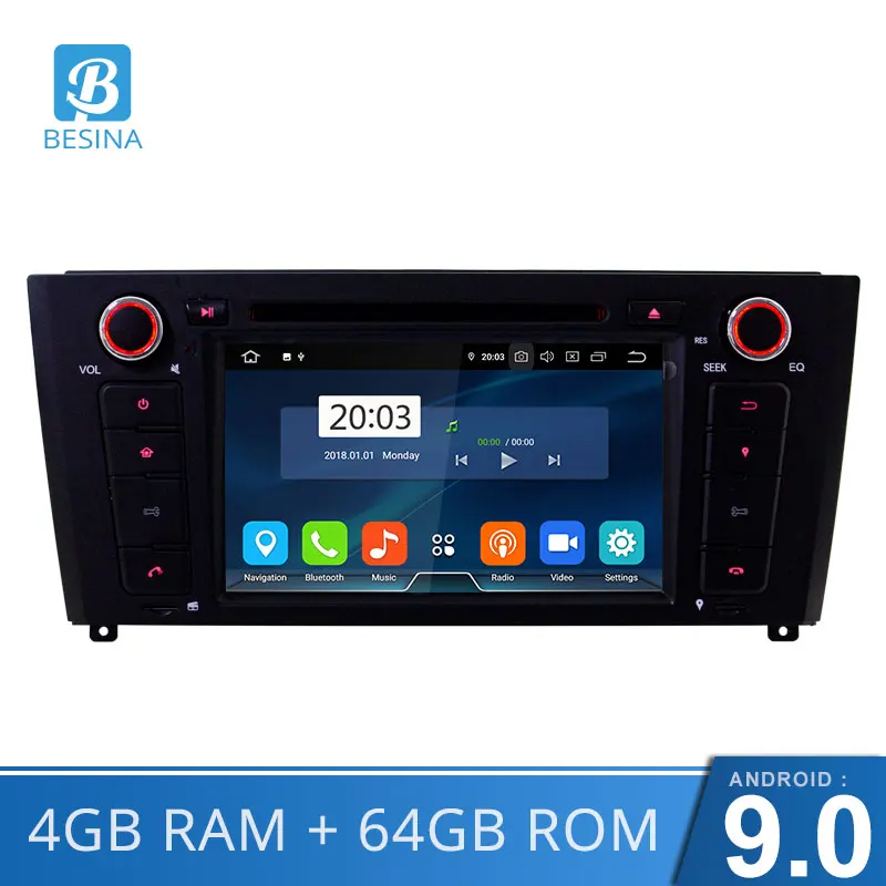 Besina 1 Din Android 9,0 автомобильный dvd-плеер для BMW 1 серия E81 E82 E87 E88 I20 2004-2011 gps Навигация стерео Мультимедиа Радио