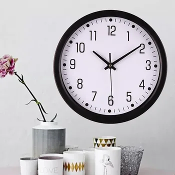 

2020 New Classic Silent Sweep Wall Clock Modern Graceful Desk Creative Living Room Simple Digital Clock настенные часы#40