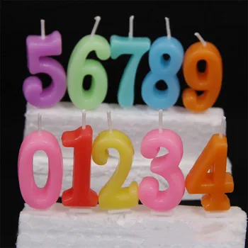 

100pcs Amazing Mini Number Model Art Cake Candle for Wedding Party Children Baby Birthday Candles Decor Party Gifts Smokeless