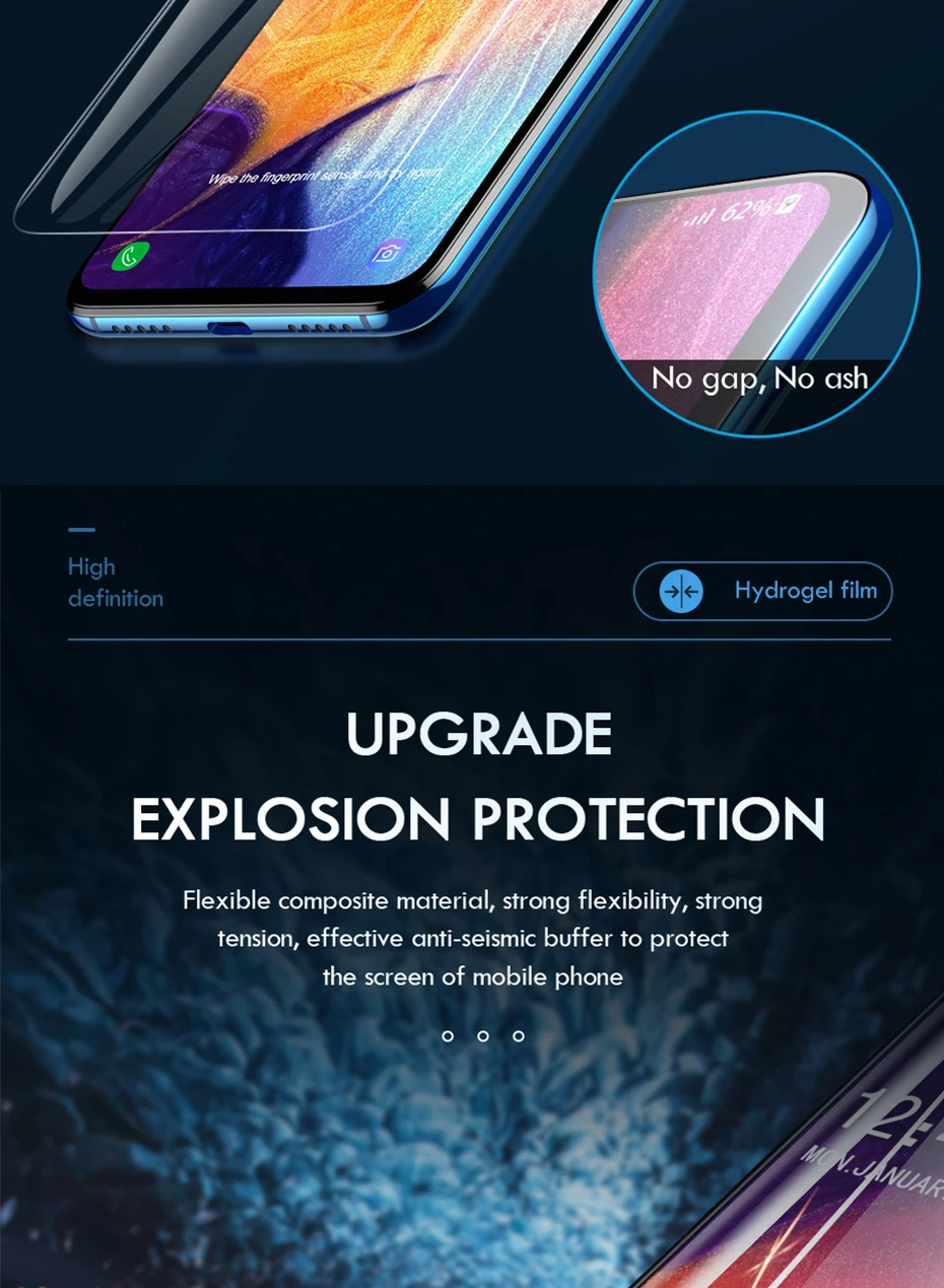 phone screen cover Hydrogel Film For Huawei P50 P40 P30 P20 Lite Pro Nova 5T 9 Screen Protector Mate 40 30 20 10 Lite Honor 20 50 Pro 10i Not Glass cell phone screen protector