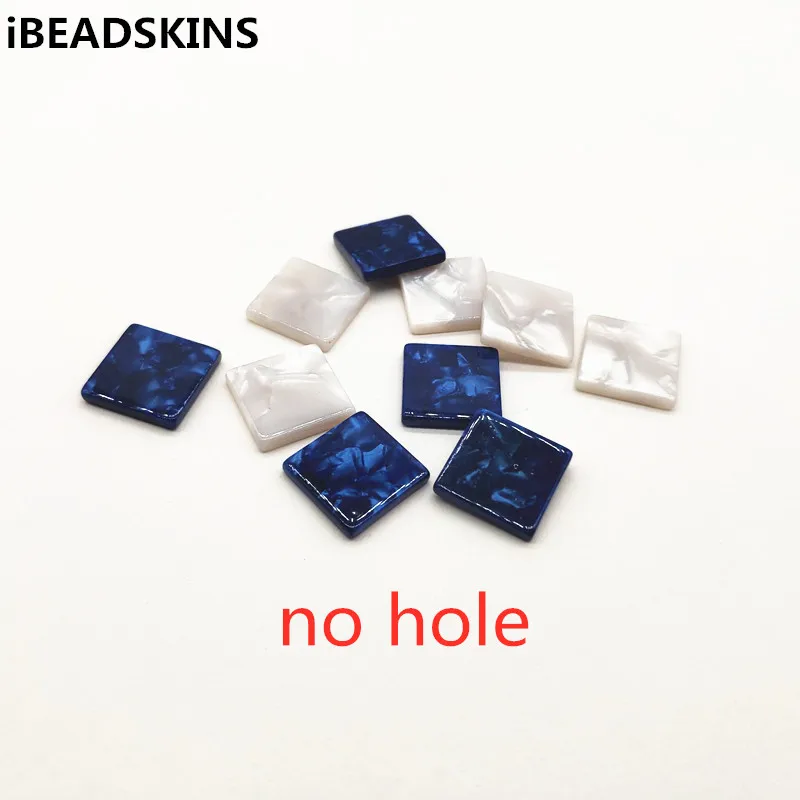 New arrival!(no hole) 16mm 100pcs acetic acid square-shape Flat bead for earrings accessories,Earring parts,jewelry making DIY