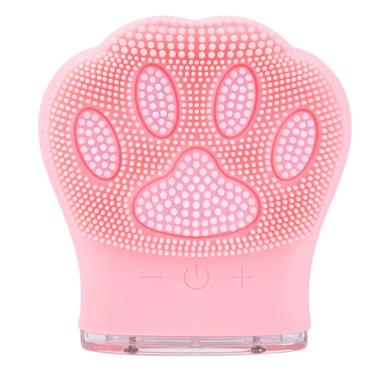 Cat Claw Shape Silicone Cleansing Instrument Ultrasonic Charging Facial Cleansing Instrument Girlfriend Small Gift Wash Brush