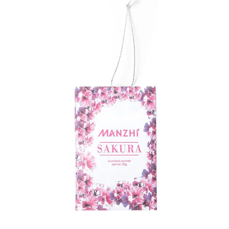 Hanging Fragrant Sachet Aromatherapy Bag Anti-pest and Anti-mildew for Wardrobe Closet Car Fragrance Air Freshening Home Scents - Аромат: Cherry blossoms