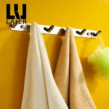 Vidric хромированная медная Ванна полный шесть рядов крючков настенная вешалка крючок для одежды Крючок для полотенец аксессуары для ванной комнаты