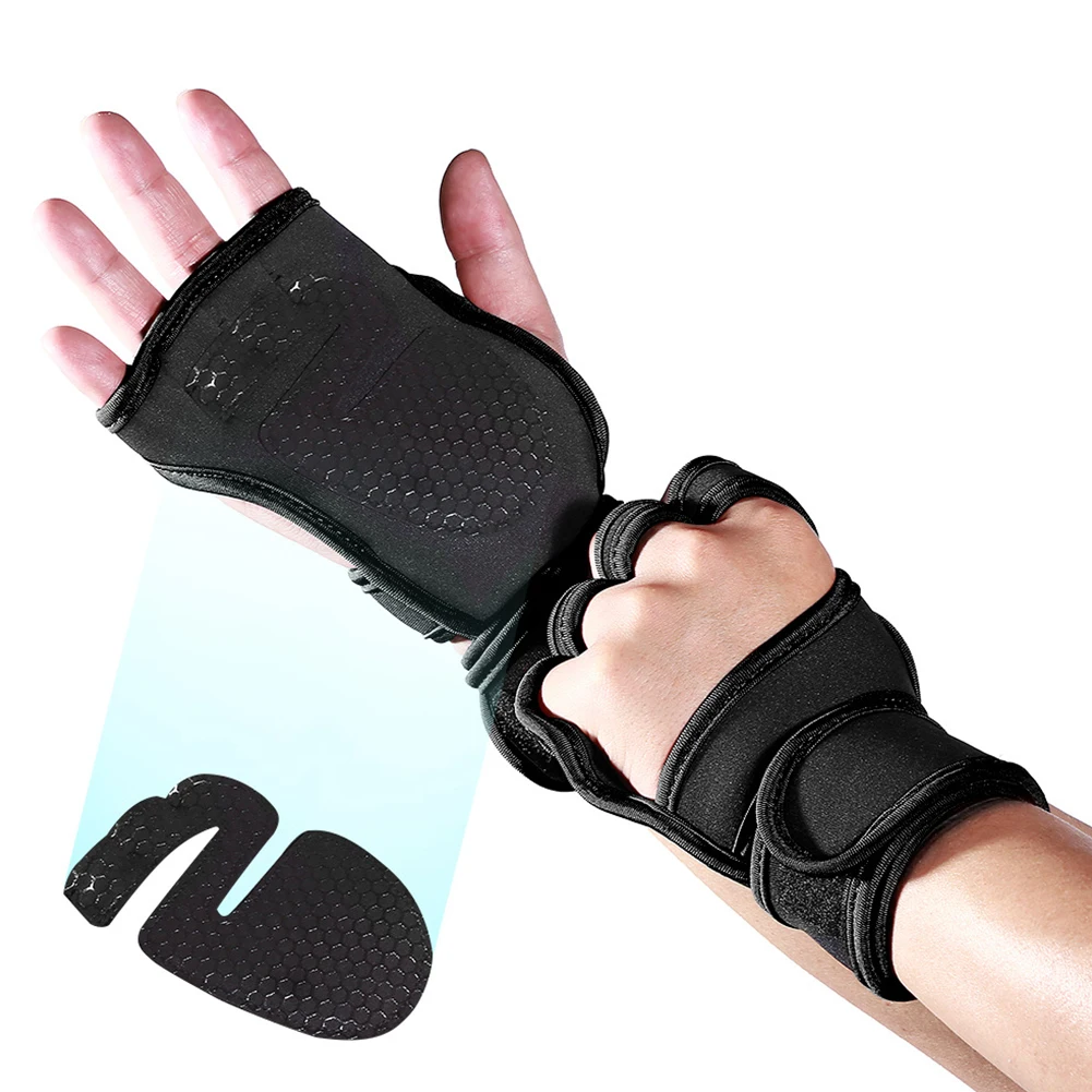 Men Women Gym Silicone Padding Cycling Workout Training Fitness Spandex Strong Grip Wrist Support Weight Lifting Gloves Non Slip