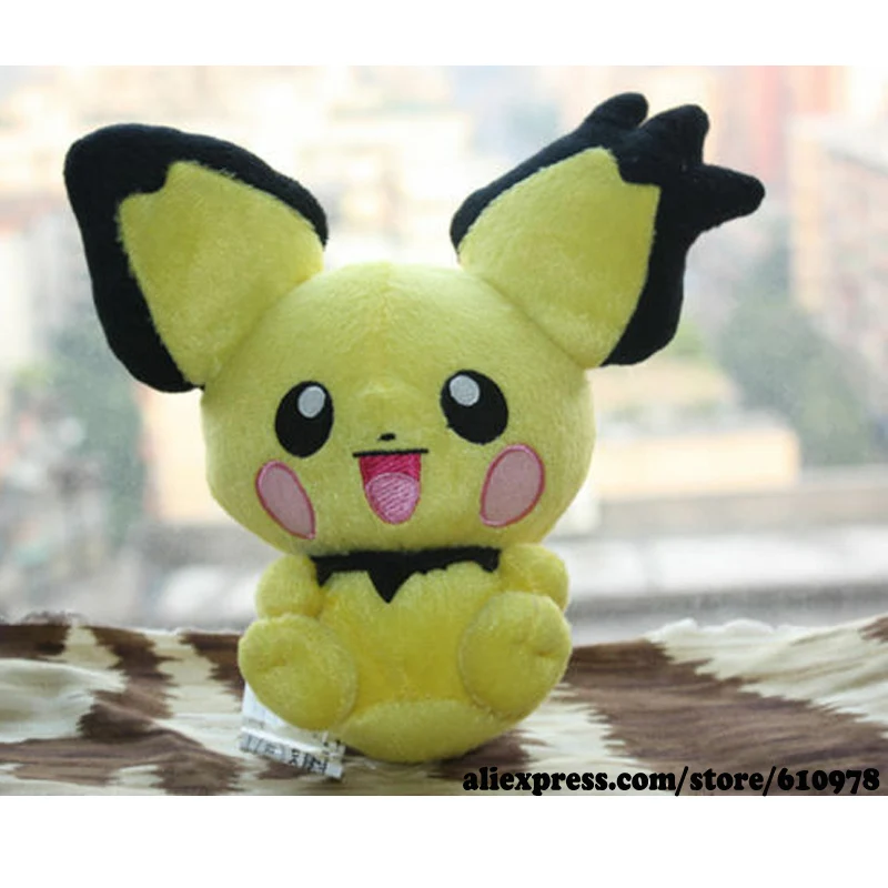 spiky eared pichu plush