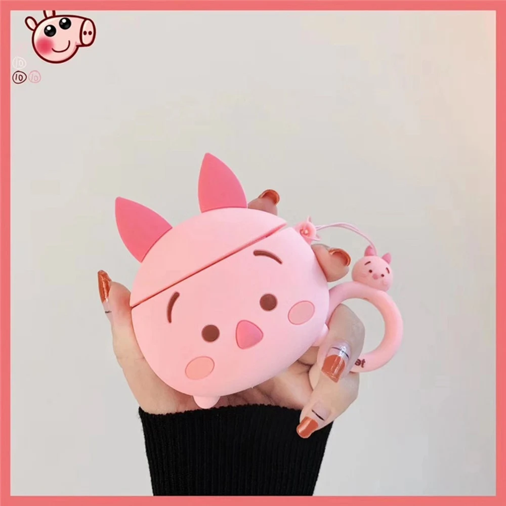 NARUTO Pain Earphone Case Colored Suitcase For Airpods 2 1 Protective Cover Winnie Piglet case For Airpods 1 2 Fashion Case - Цвет: GJ0569