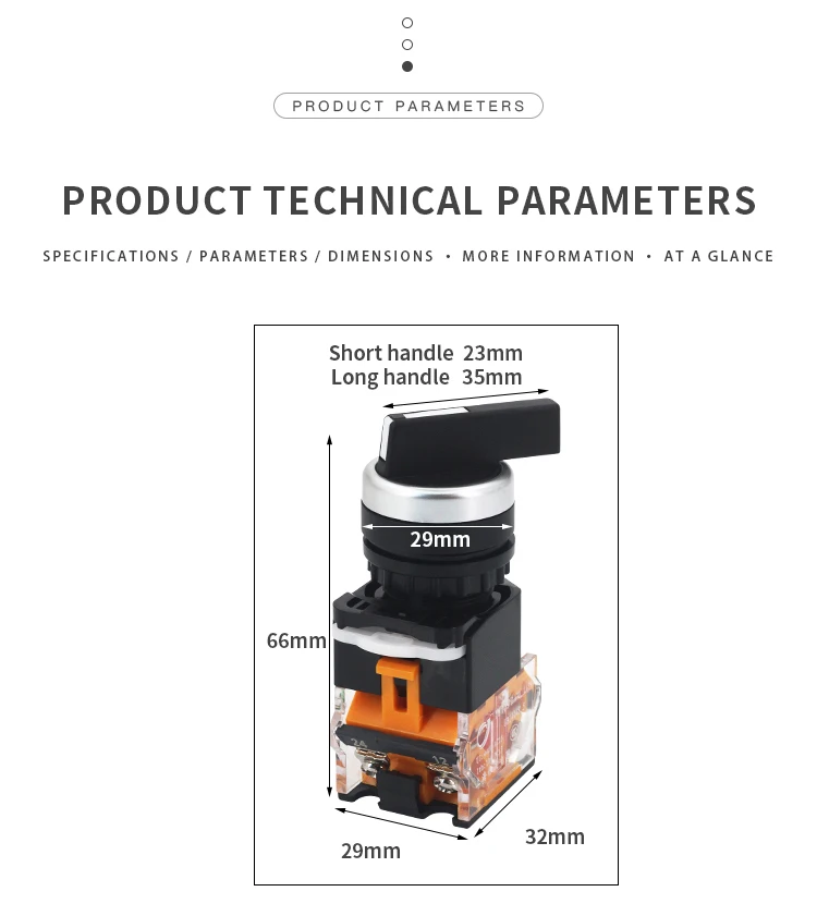 Description Picture 4 of itemSelect button 22mm Self-locking/Self-reset Knob Switch LA38-11X2 20X3 2/3 Positions Rotary Switches 4 screws Power Knob Switch