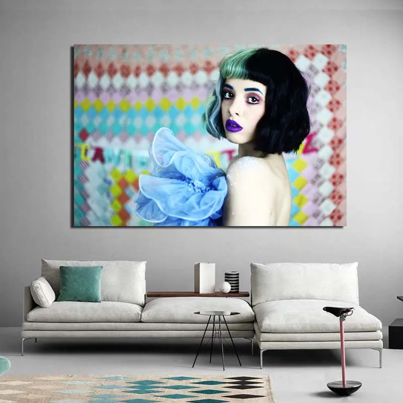 Мелани Мартинес красивая сумка Холст Плакаты с живописью принты Мрамор Wall Art