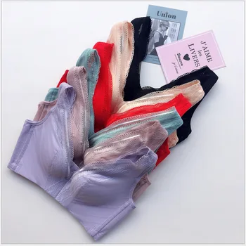

Lace Smoothie Bra Push up Adjustable Yamamai Silk Breathable Thick Thin Non-Steel Ring Underwear Bra