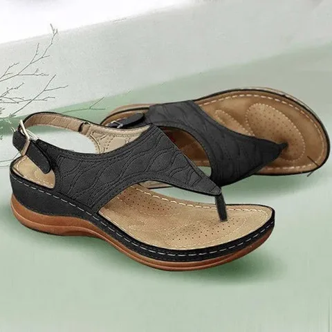 sandals for women 2022 new retro solid color wedge shoes women sandals plus size fashion platform flops women sandals