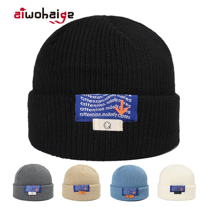 2021 Men Women Beanie Hats Autumn And Winter New Outdoor Warmth Personality Fashion Hip Hop Beanie For Men Multicolor Streetwear