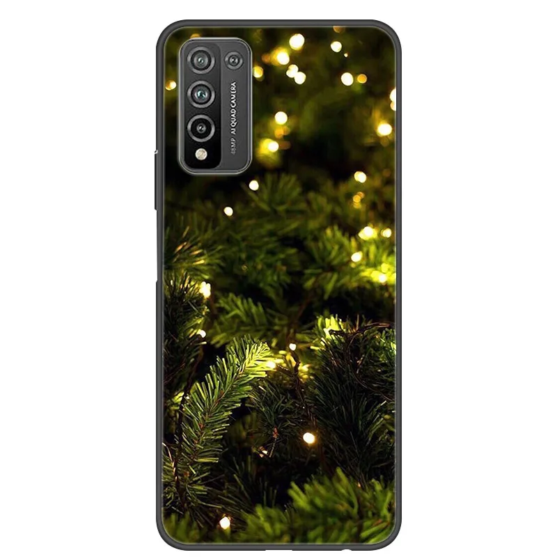 Cho POCO M3 Ốp Lưng Dễ Thương Silicon Giáng Sinh Ốp Điện Thoại Dành Cho Xiaomi Poco M3 M 3 Mềm TPU Bao POCO x3 NFC Coque Quà Tặng Năm Mới 