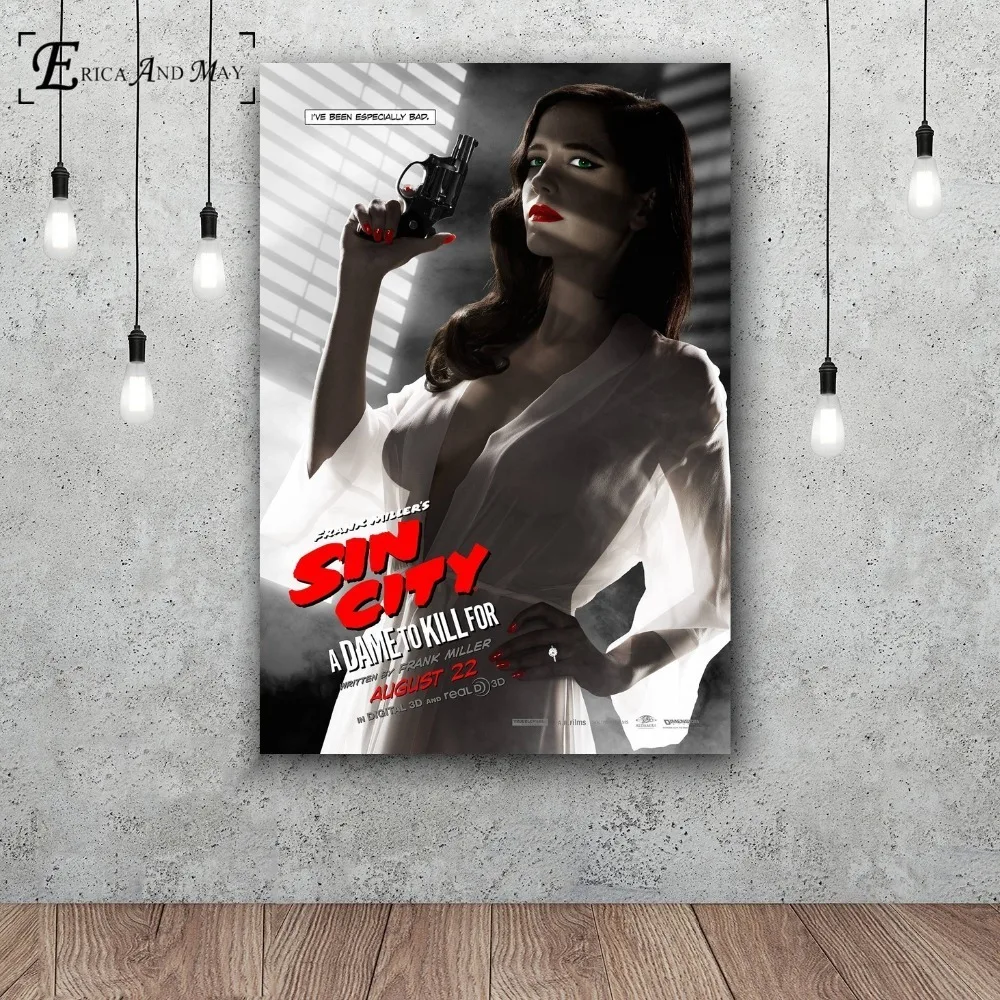 Sin-City-2-Art-Silk-Fabric-Poster-Wall-Decor-12x18-24x36Inch