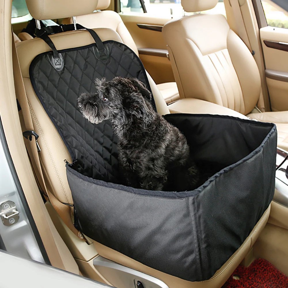 Переноска для домашних животных чехол для на автомобильное сиденье для перевозки собак защита Водонепроницаемый с ремнем безопасности домашнее животное автомобильное сиденье переднее сиденье Чехол для собаки кошки переносная сумка - Цвет: 40x30x25cm black 3