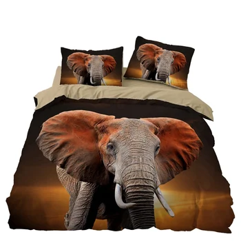 

Bohemia Animal Elephant Bedroom Decor Bedding Set Microfiber 1PC Duvet Cover with Pillowcases No Comforter Drop Ship