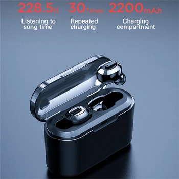 

T1 Tws Wireless Bluetooth Earphones 5.0 TWS stereo Bluetooth Headsets With Mic HiFi Sound Cordless Dual Headset