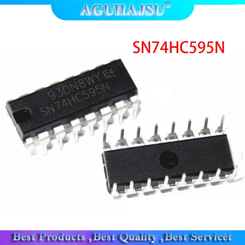 10 шт. SN74HC595N SN74HC595 74HC595N 74HC595 DIP-16 счетчик переключения передач три состояния 8 бит