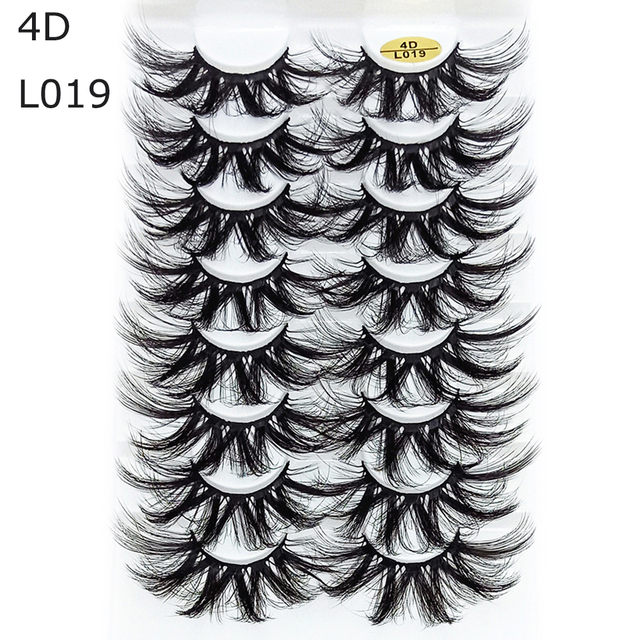 8 Pairs 3D Mink False Eyelashes Natural Wispy Fluffy Dramatic Volume Fake Lashes Extension Handmade Cruelty-free Eyelash