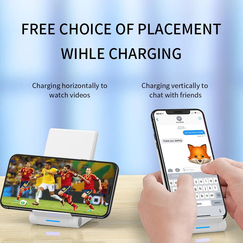 IHaitun 15 Вт Quick Charge 3,0 4,0 Qi Беспроводное зарядное устройство Подставка держатель мобильного телефона для iPhone 11 Pro samsung S10 быстрый тип C