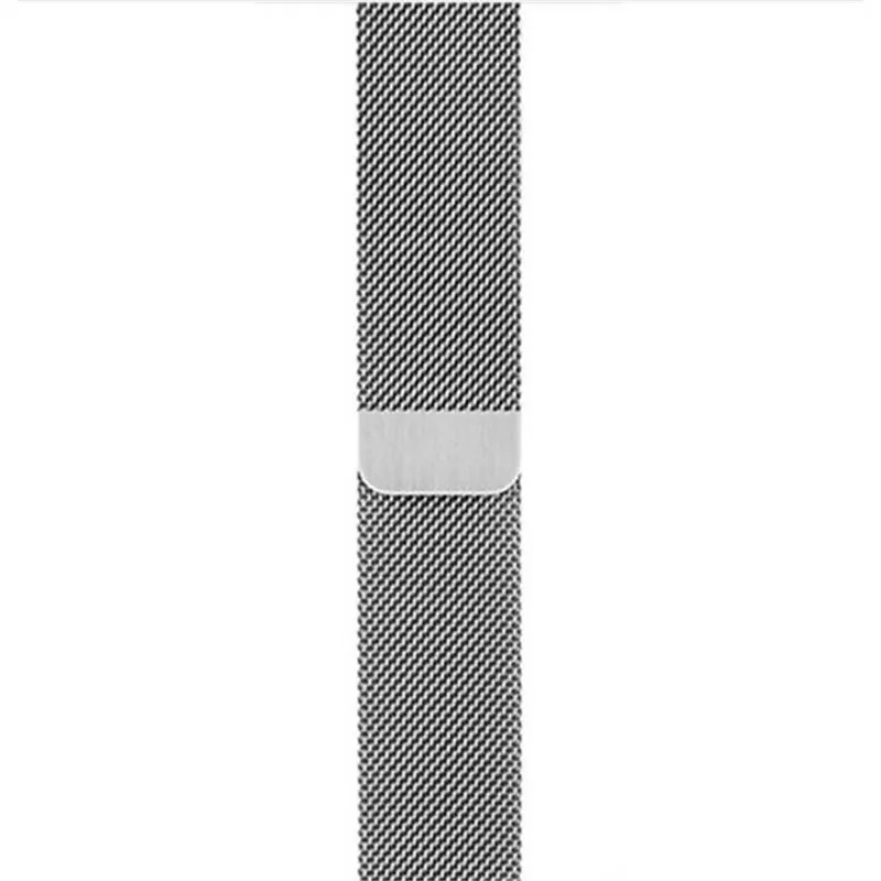 Silver Миланская Петля Браслет ремешок 44 40 42 38 мм для Apple Watch группа 4 ремень из нержавеющей стали для iwatch серии 3 2 1 умные аксессуары - Цвет ремешка: Silver