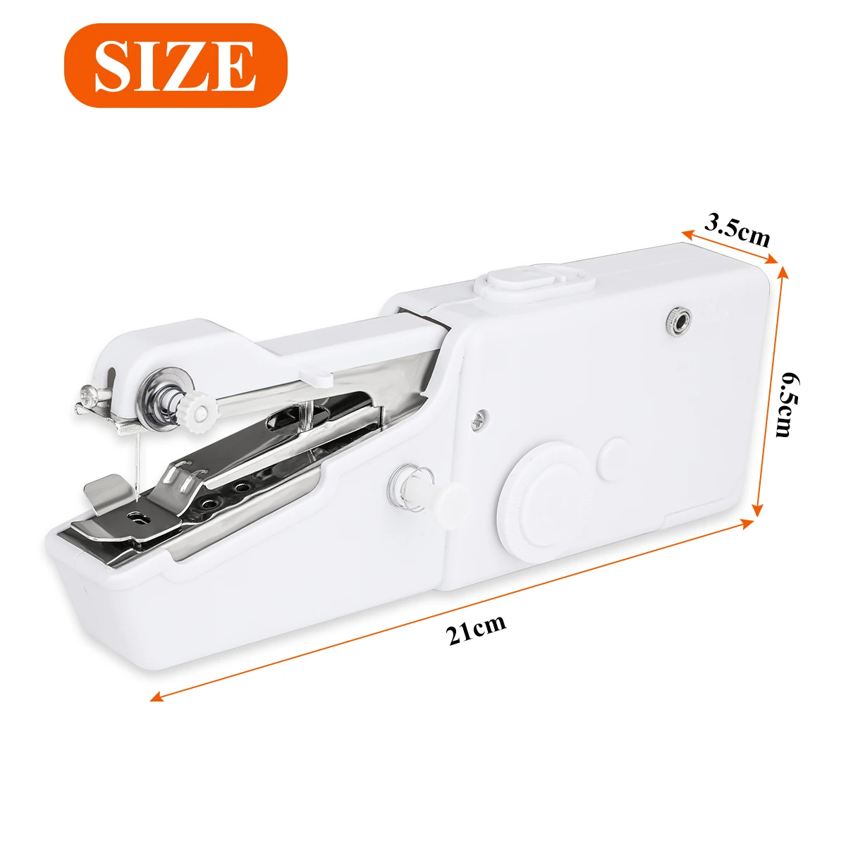 Portable Mini Hand Sewing Machine Set Quick Stitch Sew Needlework Cordless Clothes Fabrics Household Electronic Sewing Machine