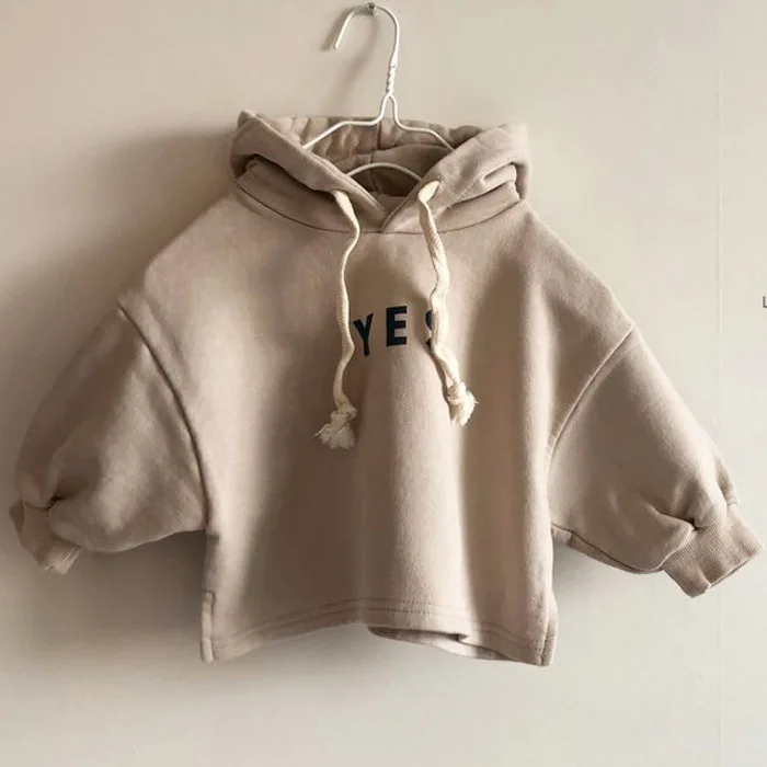 

2019 New Arrival Girls Boys Hooded T Shirt Long Sleeve Autumn Kids Sweatshirt 1-7 years