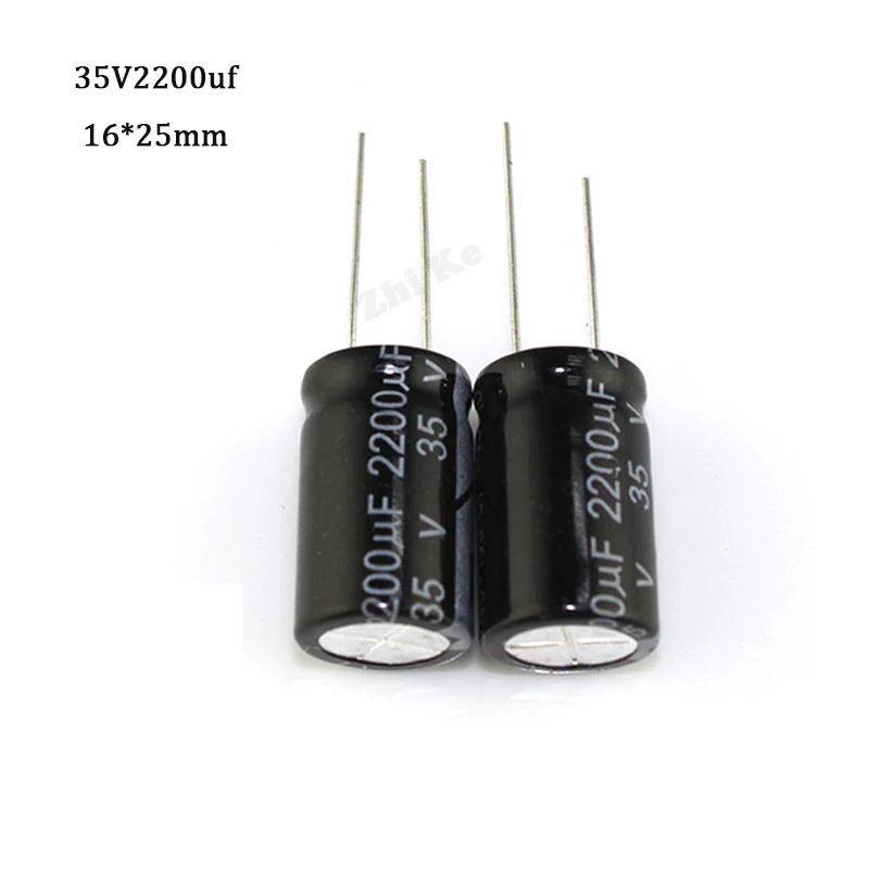 5PCS 35V2200UF 16*25mm 2200UF 35V Aluminum electrolytic capacitor For smart power strip