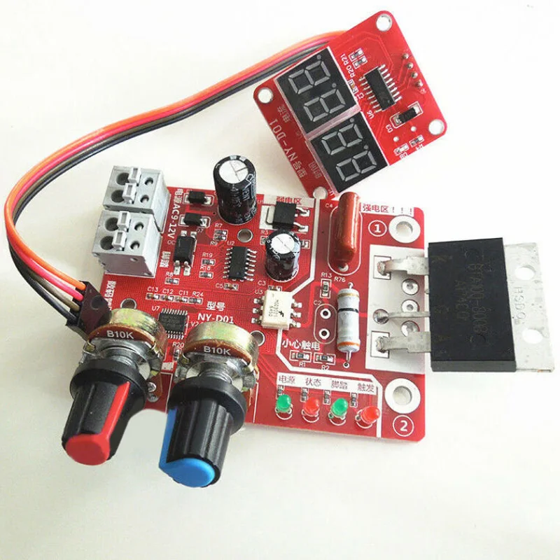 

stable Spot Time Point Welding NY-D01 100A Digital Display and Current Panel Controller Control Panel Board Module Kit