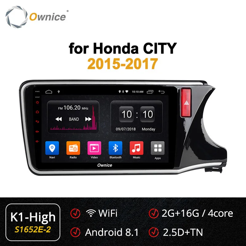10," Ownice K1 K2 K3 K4 K5 K6 Android 9,0 Автомобильный gps плеер Navi для Honda City стерео Мультимедиа DVD 4G