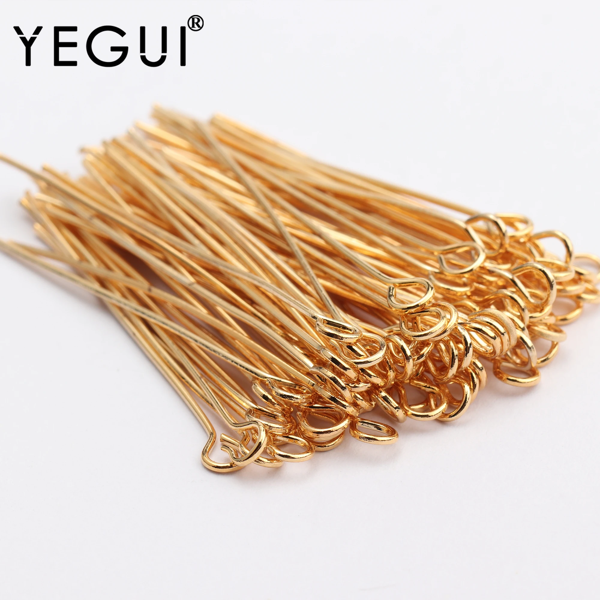 YEGUI M549 ювелирные аксессуары игла 18k позолота 0 3 мкм без никеля изготовление