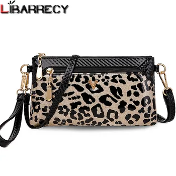 

PVC Leopard Print Luxury Women Bags Design 2020 New Elegant Clutch Bag Lady Sequin Flowers Animal Picture Shoulder Crossbody Bag