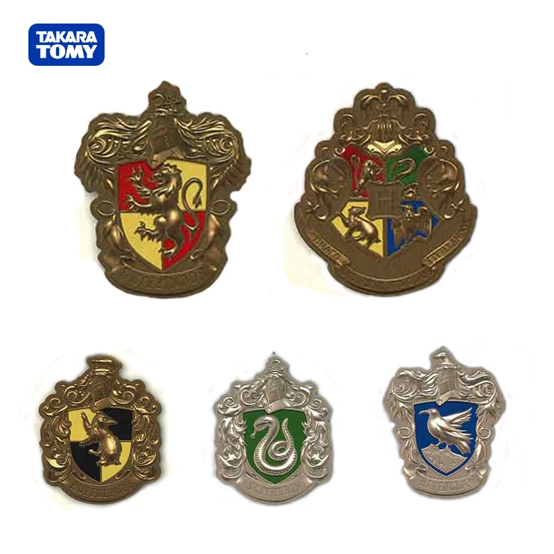 TAKARA TOMY Harri Potter Toy значок хогварт школьный Нагрудный значок Huffle слоеный значок Коллекция игрушек для детей